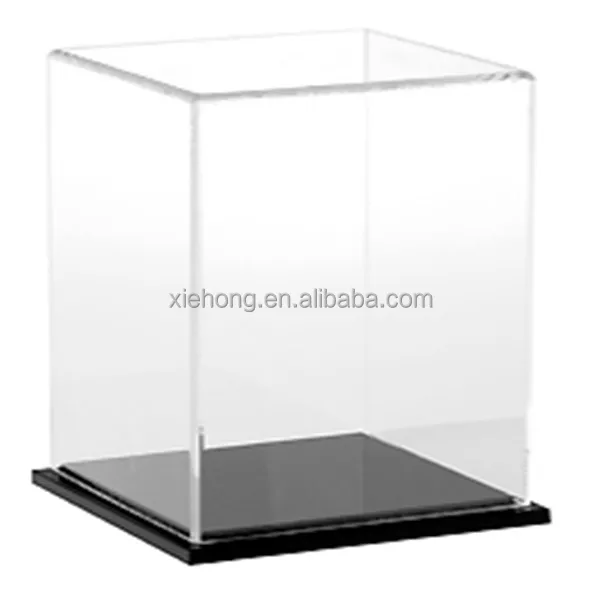 New Style Clear Acrylic Jewelry Display Case Box Cases With Base Square Dome Shape New Style Clear Acrylic Jewelry Display Case Box Cases With Base Square Dome Shape