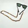 Newest tortoise necklace 29.5" acetate glasses link chains cellulose long sunglasses chains