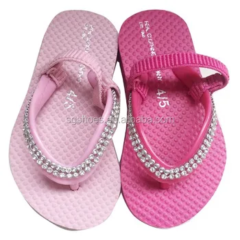 baby pink flip flops