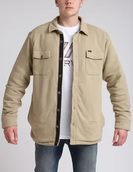 beige belted overshirt