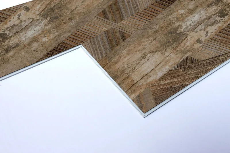 Interior 100%  Waterproof Fireproof  Stone Plastic Vinyl Plank  Floor Tile  Unilin Click SPC Floor