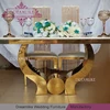 MDF top peace dove shape stainless steel base table for wedding