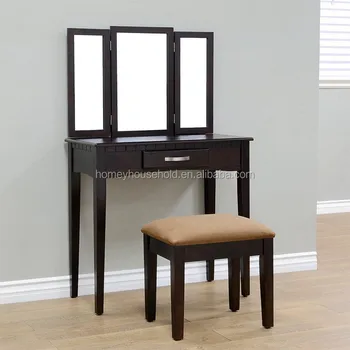 Cheap Wooden Bedroom Dressers Mirrored Black Dressing Table Price