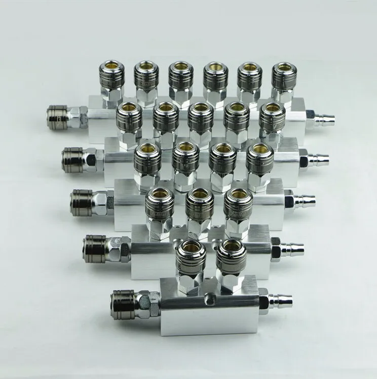 1/4" And 1/2" Bsp With Both End Pneumatic Aluminum Air Fitting Multi