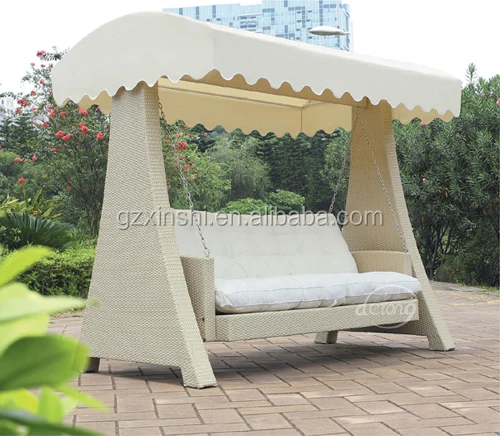 Outdoor Furniture Aluminium Swing Bed Leisure Swing Canopy Luxury Swing Chair Buy High Quality Garden Swing Outdoor Synthetic Wicker Swing Outdoor