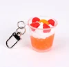 Creative Simulation Ice Cream Bag Hanging Food Ice Cup Car Keychain Decoration Pendant Jewelry Bag Hanging