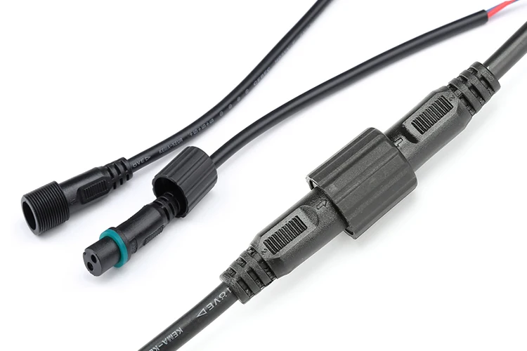 Ip67 Christmas Tree Light Adapter 2 Prong Waterproof Plugin Connector