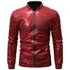 2019 latest hot selling fashion5 colors cool night club gold silver black bartender baseball glitter sequin coat jacket
