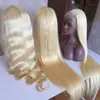 integration wigs with 100% remy human hair european hair full lace wig blonde color full lace wigs
