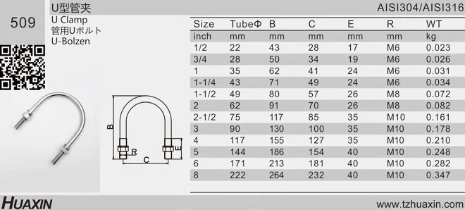 Top Quality Stainless Steel U Bolts With Two Washers And Nuts Buy U 