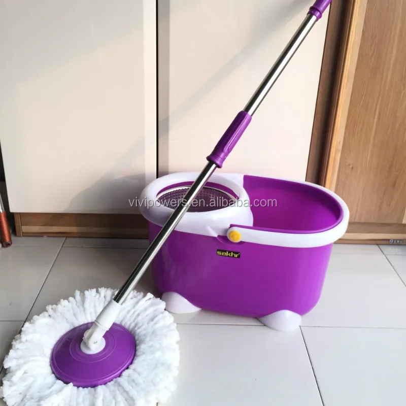 Heavy Duty Purple Car Easy Cleaning Mop With Pedal - Buy Cleaning Mop ...