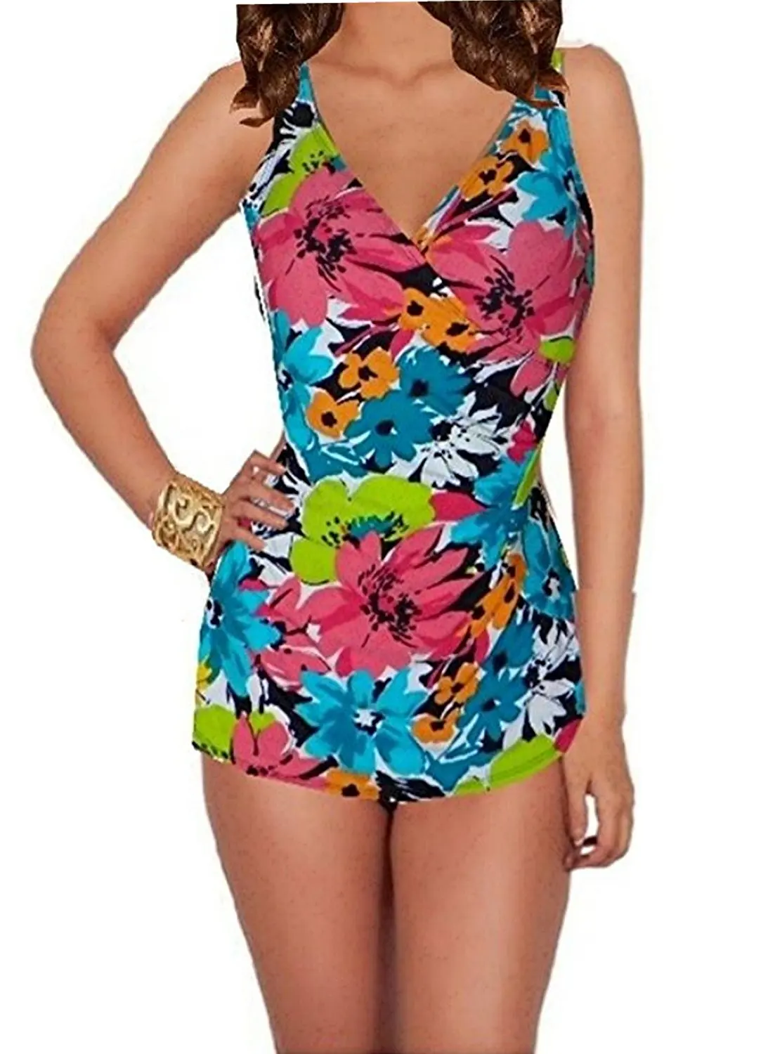 Buy Beach Native Swimwear Floral Tropics Sheath Swimsuit in 