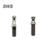 2 wing zipper slider,auto lock slider with fashion leather pulls