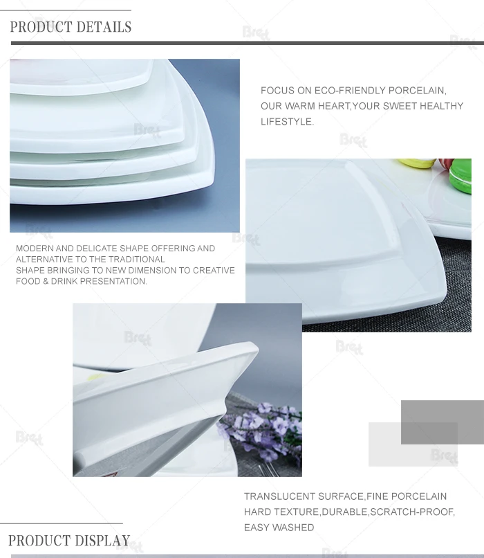 Japanese Restaurant White Teppanyaki Plate Ceramic Plates Dishes