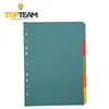 A4 multi colorful 10 part tab paper index file divider