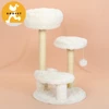 Simple Design Beautiful Economic Reliable Cat Tree with Pet Playing Ball