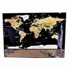 Scratch Off new customizable Travel Edition Deluxe World Map with 250g Gold Foil