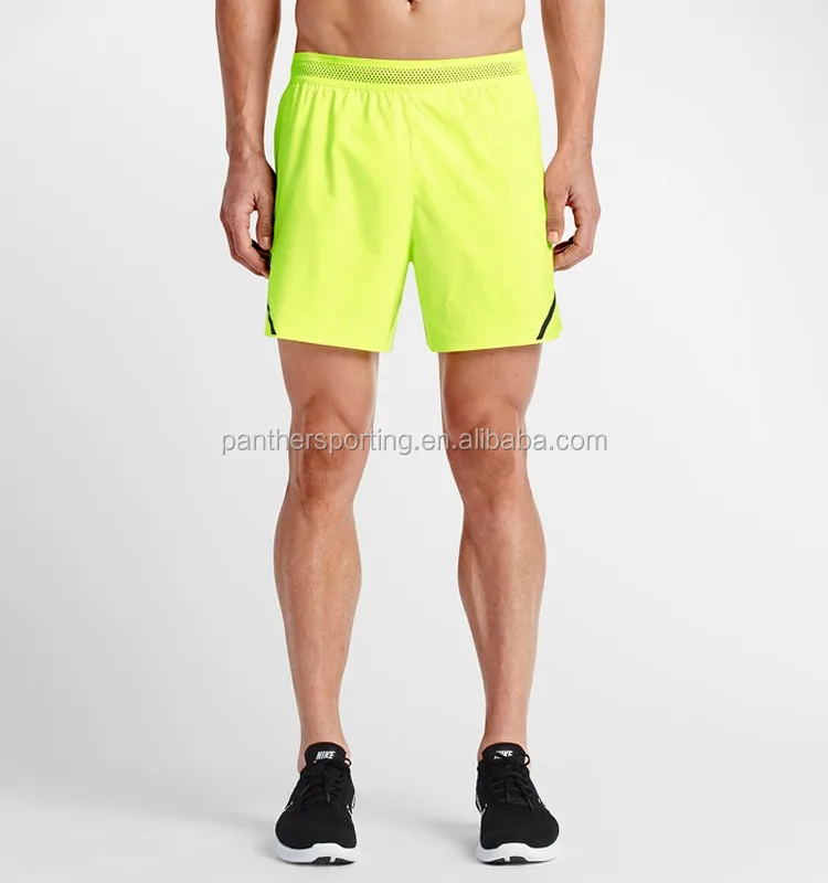 bright running shorts