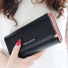 Women s Rivet Heart Faux Leather Clutch Long Purse Card Coin Wallet Handbag Bag 6B22