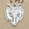 Wolf charms Antique silver wolfs heads Charm Pendants 31*24mm