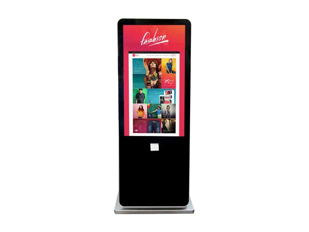 Interactive Totem 55 Touch Screen Kiosk With Printer Thermal Vertical ...