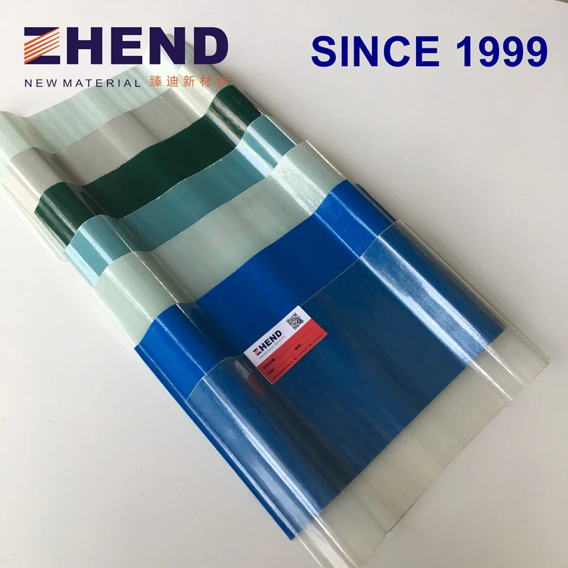 Flexible And 99 Antiuv Corrugated Fiberglass Translucent Roofing