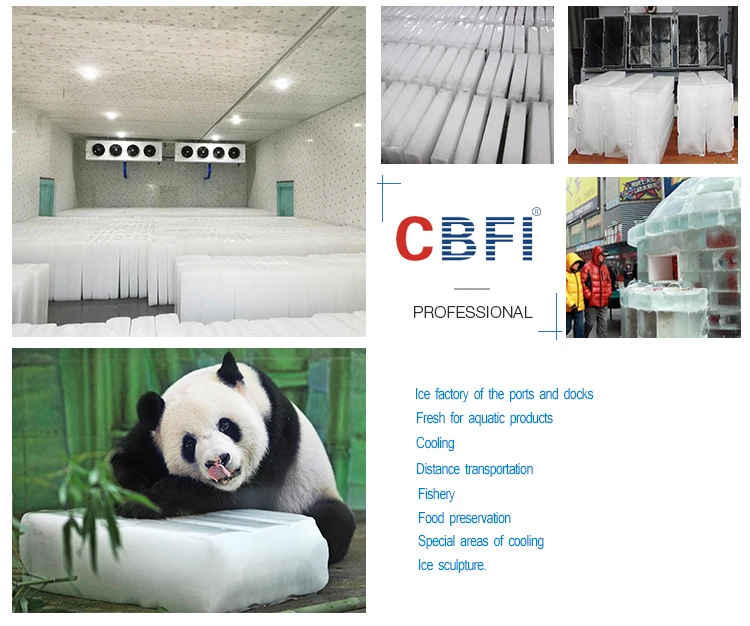product-CBFI-30 tons testing Ice block maker machine coil evaporator cooling-img