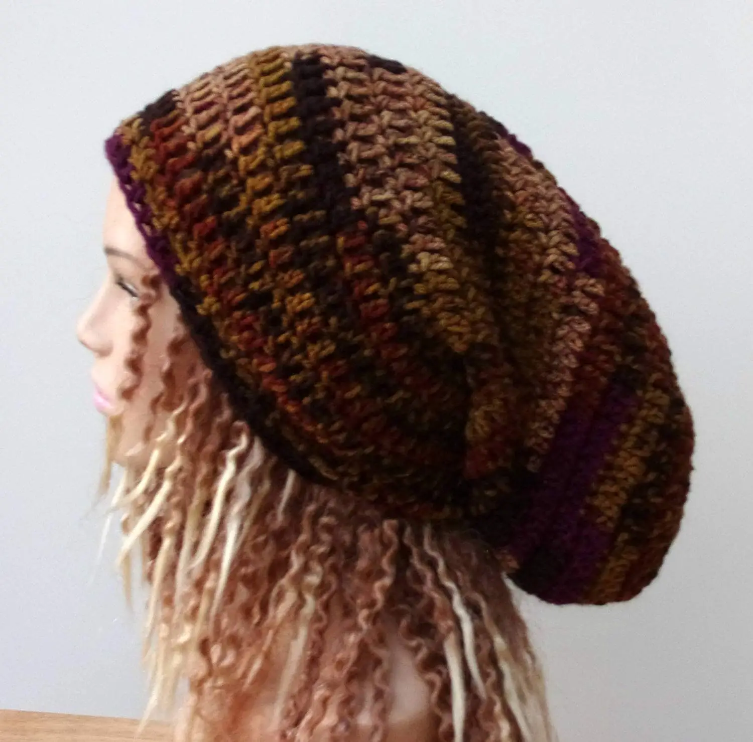 dreadlocks beanie cap