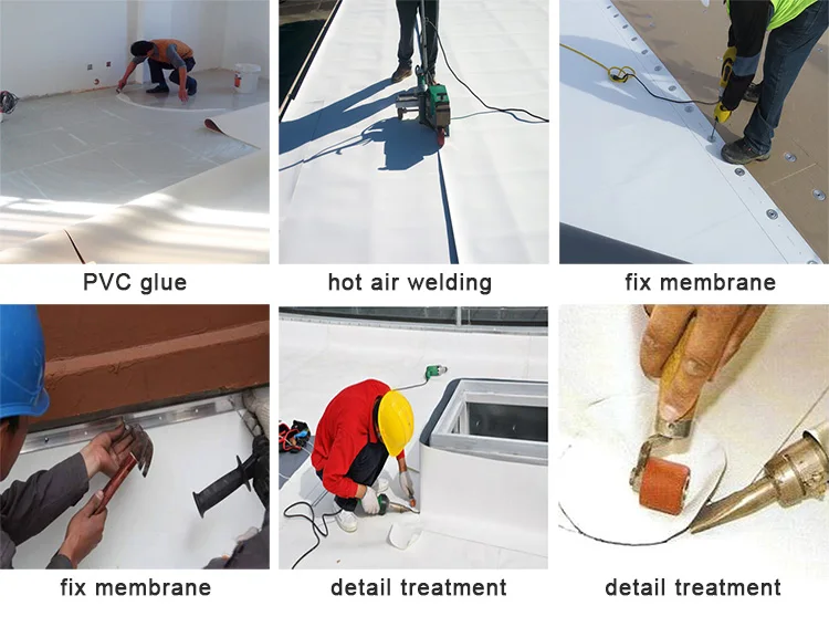 Roofing  Waterproof Material Polyvinyl Chloride PVC Sheet Membrane
