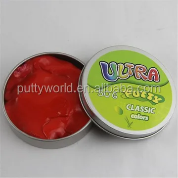 Generous handful liquid glass putty show transparent state