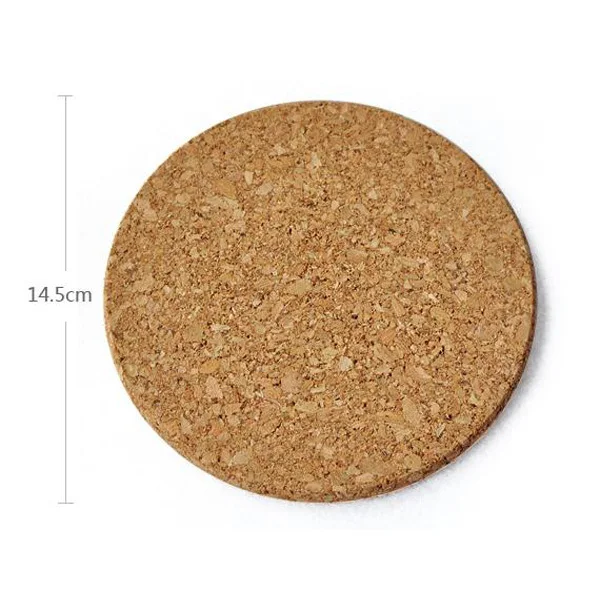 Heat Resistant Round Cork Coaster Coffee Tea Drink Wine Cup Mat Pad