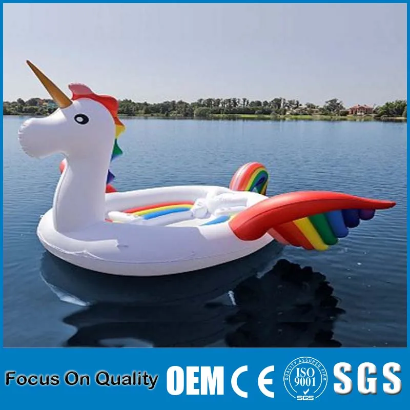 Rainbow Inflatable Unicorn Pool Float 