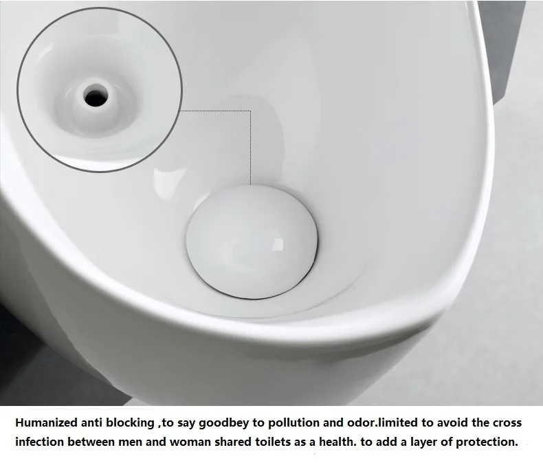 Integrated Automatic Wall-hung Urinal Flush Valve Ceramic Urinal K-902