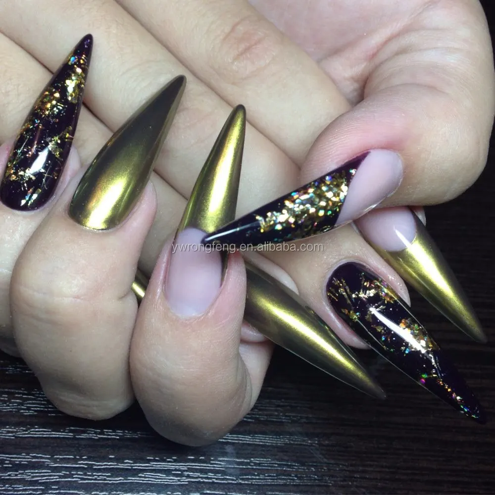 Beauty Nail Art Manicure Pedicure Magic Mirror Glitter Acrylic Nails Beauty Nail Art Manicure Pedicure Magic Mirror Glitter Acrylic Nails Products Fluorescent Pigment Powder Product On