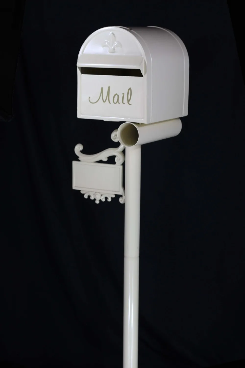 Jhc1022 Stand Mailbox/ Wrought Iron Mailbox Post/ Outside Letterbox
