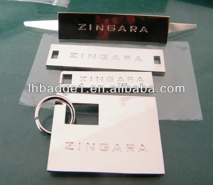 Plaque De Logo En Métal Pour Sac À Main En Cuir,Étiquettes De Couture