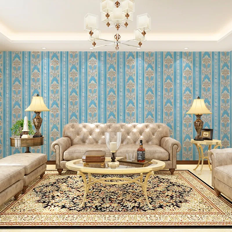 European Luxury Embossed Decorative Wallpaper/wall Paper Rolls Home