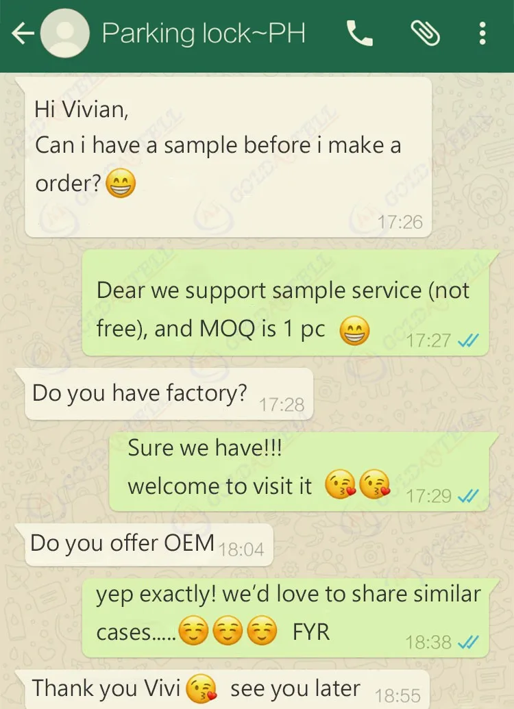 Automatic IP54 Waterproof Car Parking Lock with 305mm Lifting Height and 12V 7Ah Battery for Municipal Parking Lots