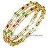 Ruby emerald gold bangle jewellery, Designer amazing gemstone bangles, Newest design gemstone gold bangle jewelry