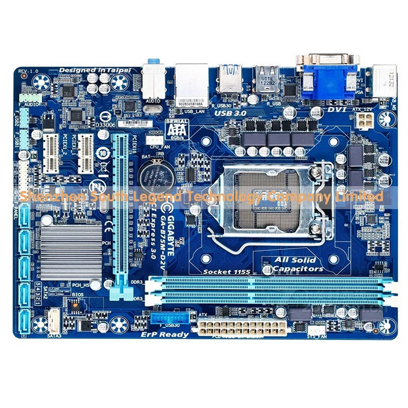 Gigabyte Ga P61 S3p Desktop Motherboard H61 Socket Lga 1155 I3 I5 I7 Ddr3 16g Atx