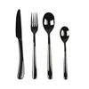 Arabic restaurant equipment black flatware stainless steel royal commercial rose gold rainbow flatware 18/10 cutlery sets