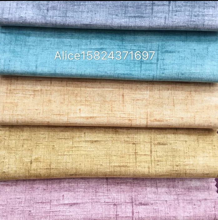 wholesale  sofa fabric / polyester  / knitted holland  velvet with print  design for home textile sofa fabric