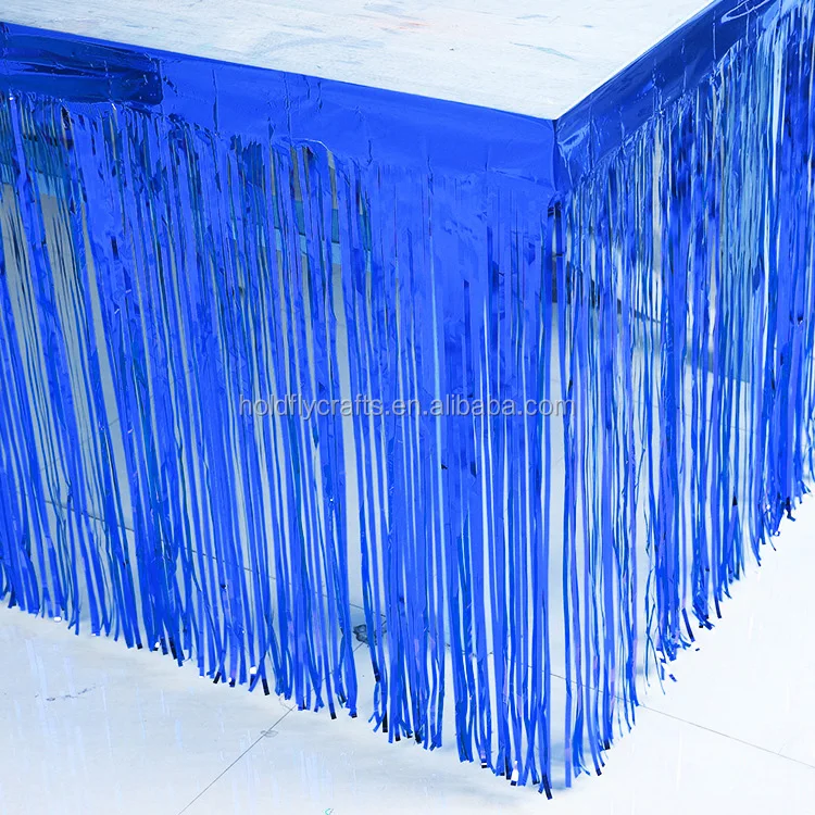table skirt - blue