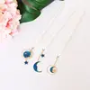 Blue Sky Star Moon Gel Pen Kawaii Stationery Black Ink Pens with Pendant CF002