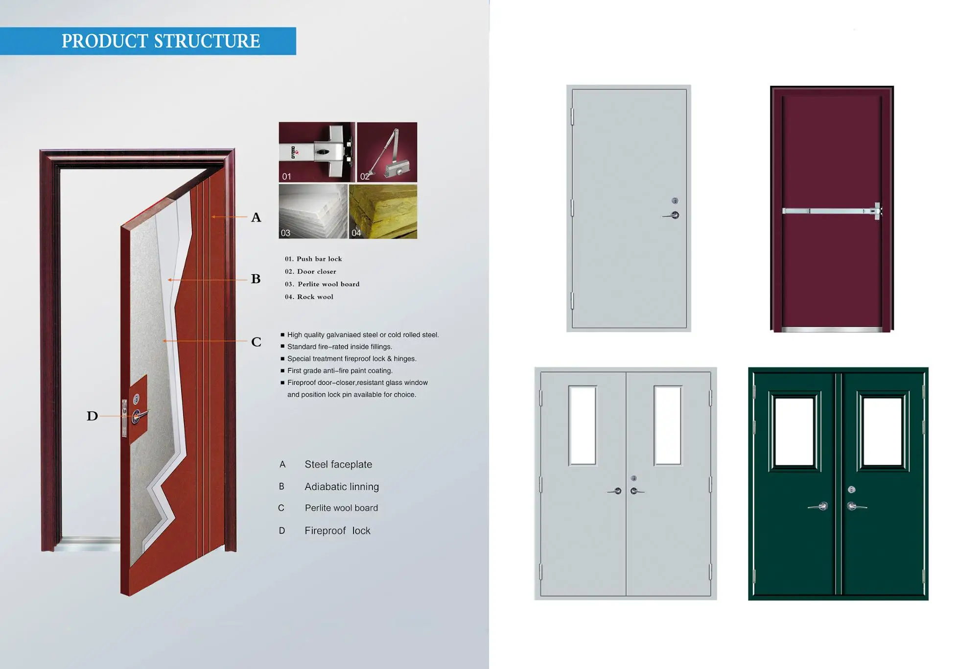 Emergency Exit Door Fireproof Fire Rated Door Steel Panic Doors Design For Sale Buy Fire Rated Door Steel Panic Doors Fireproof Doors Design Product On Alibaba Com