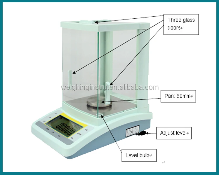 120g 0.0001g Weight Analytical Electronic Laboratory Balance Function ...