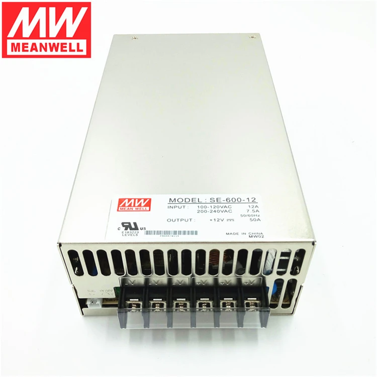 Mean Well SE-600-5 5V AC/DC 100A 600W Power Supply LED Switching Single Out【NIB】 