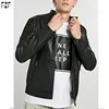 zip opening mens wholesale side pockets faux leather mens leather jackets