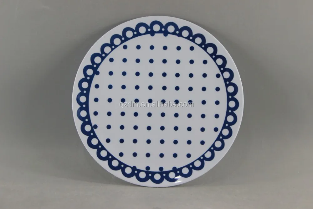8 Inch Plastic Round Dish 100% Melamine Or 30% Melamine