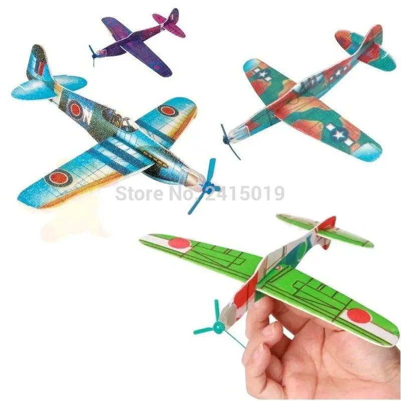 6 Flying Plane Gliders Polystyrene Pinata Toy Loot/Party Bag Fillers Wedding 